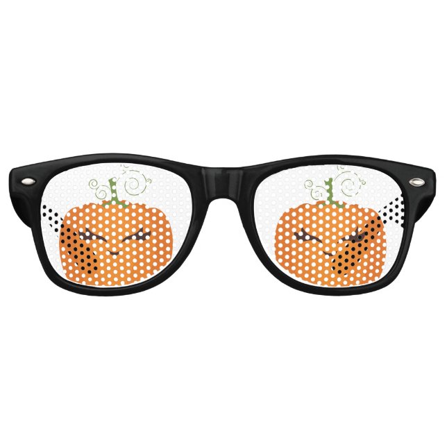 Lunettes De Fête Retro Cute Citrouille Halloween (Devant)