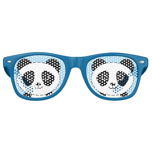 Lunettes De Fête Retro Cute ours Panda (Devant)
