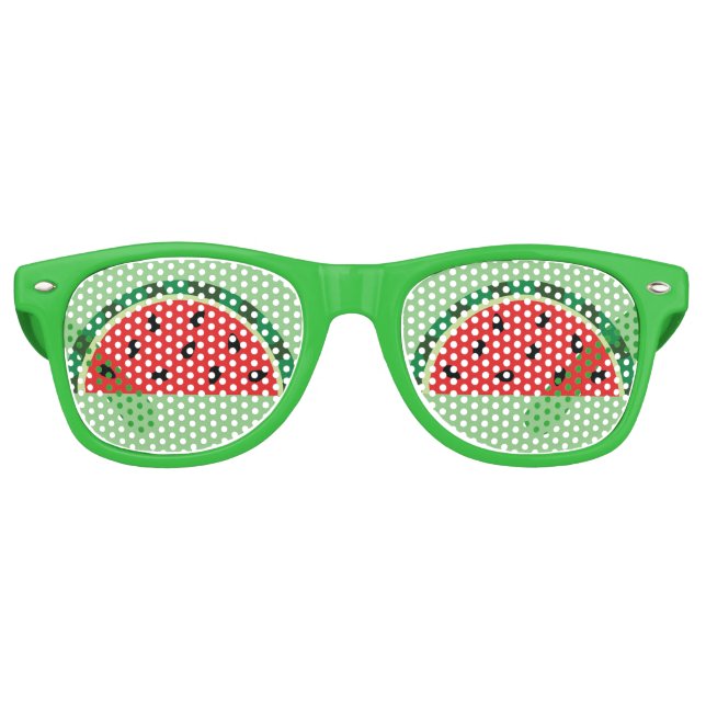 Lunettes De Fête Retro Cute Watermelon (Devant)