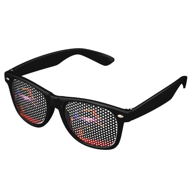 Lunettes De Fête Retro danse de voiture violette (Angulaire)