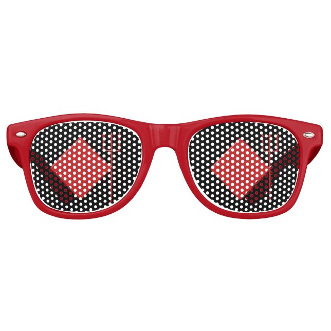 Lunettes De Fête Retro Démon diamant (Devant)