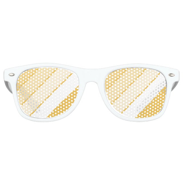 Lunettes De Fête Retro diagonale striée (Devant)