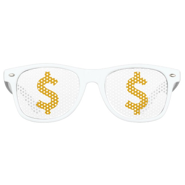 Lunettes De Fête Retro Dollar sign (Devant)
