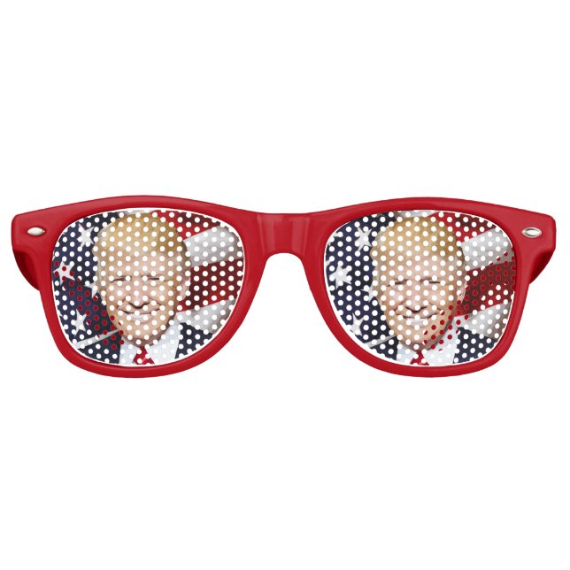 LUNETTES DE FÊTE RETRO DONALD TRUMP PARTY FUN SUNGLASSES 2024 (Devant)