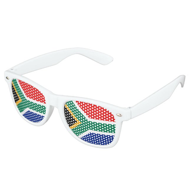 Lunettes De Fête Retro Drapeau Afrique du Sud (Angulaire)