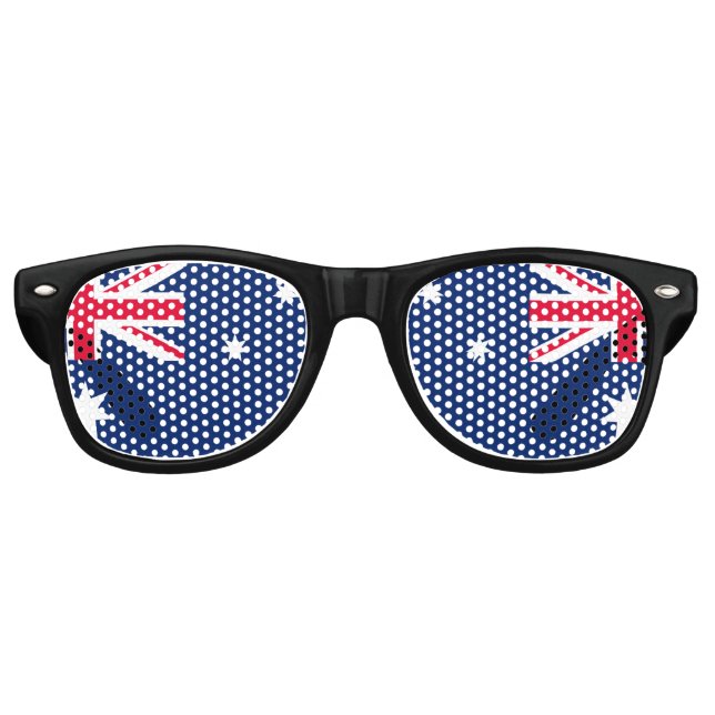 Lunettes De Fête Retro Drapeau australien (Devant)