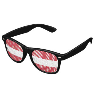 Lunettes De Fête Retro Drapeau autrichien