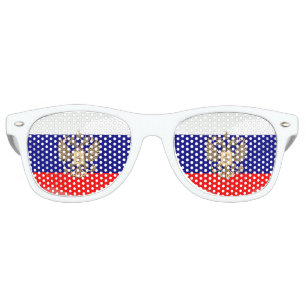 Lunettes De Fête Retro Drapeau brillant russe