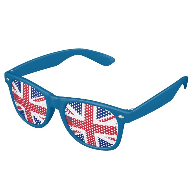 Lunettes De Fête Retro Drapeau britannique (Angulaire)