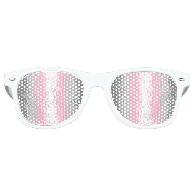 Lunettes De Fête Retro Drapeau de fierté Abstract Demigirl    (Devant)