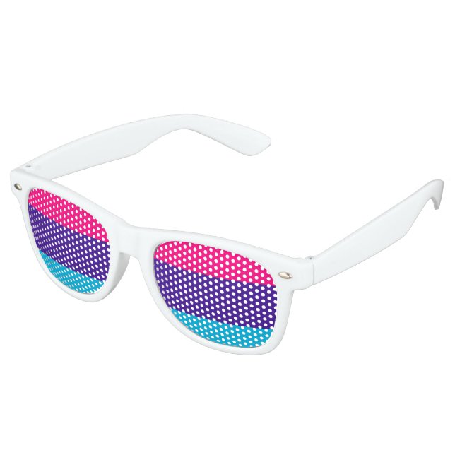 Lunettes De Fête Retro Drapeau de fierté androgyne (Angulaire)