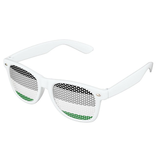 Lunettes De Fête Retro Drapeau de fierté androphile (Angulaire)