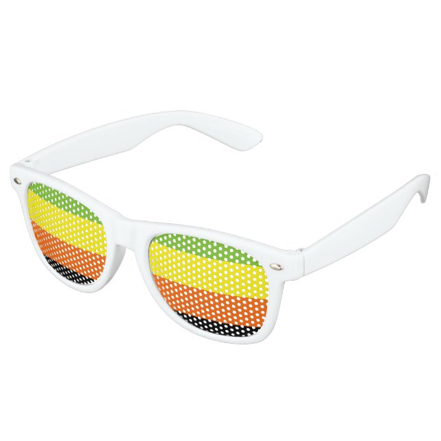Lunettes De Fête Retro Drapeau de fierté aromantique (Angulaire)