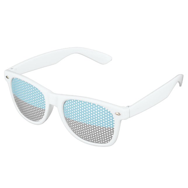 Lunettes De Fête Retro Drapeau de fierté autosexuel (Angulaire)