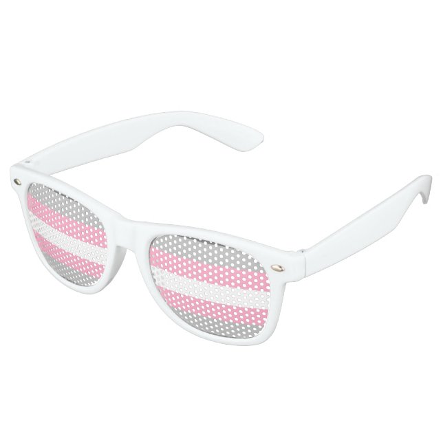 Lunettes De Fête Retro Drapeau de fierté demifille (Angulaire)