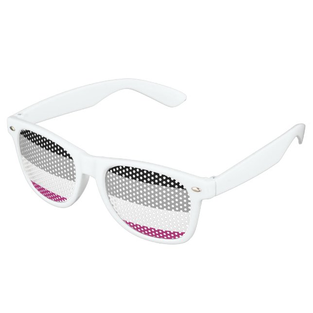 Lunettes De Fête Retro Drapeau de fierté gynéphile (Angulaire)