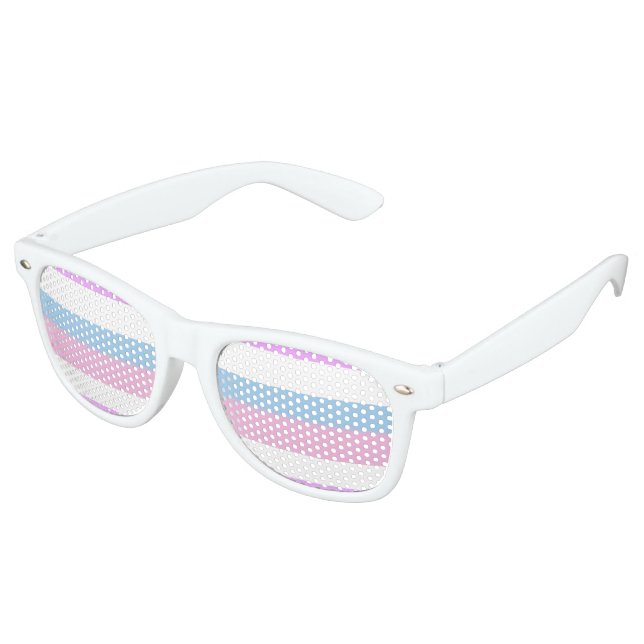 Lunettes De Fête Retro Drapeau de fierté intersexe (Angulaire)