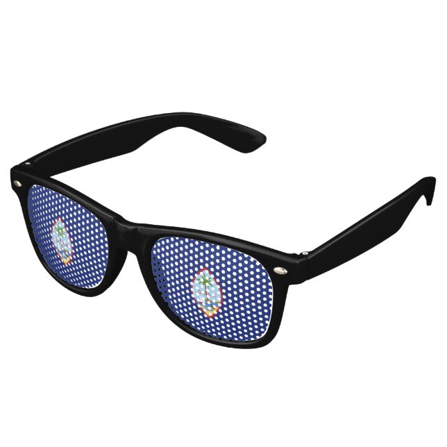 Lunettes De Fête Retro Drapeau de Guam (Angulaire)