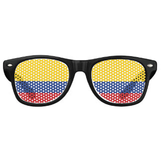 Lunettes De Fête Retro Drapeau de la Colombie