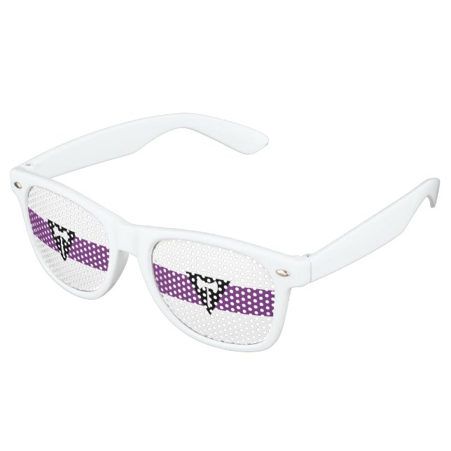 Lunettes De Fête Retro Drapeau de la fierté lesbienne (Angulaire)