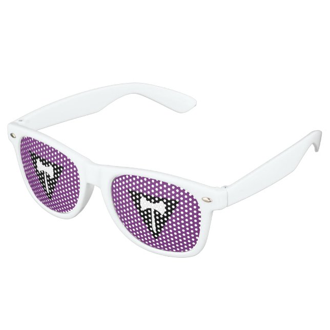 Lunettes De Fête Retro Drapeau de la fierté lesbienne (Angulaire)