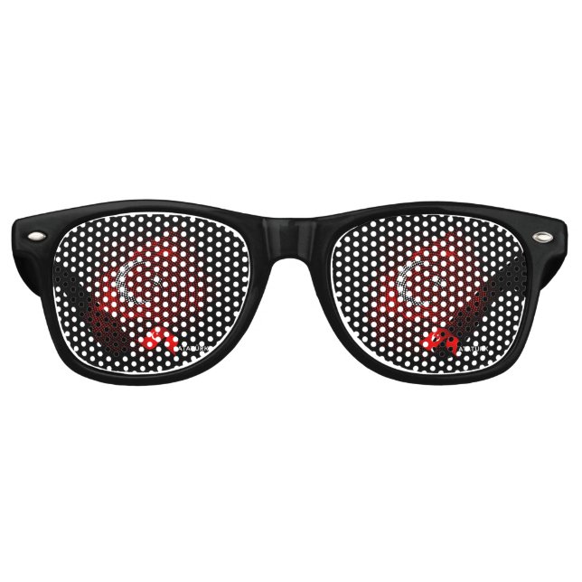 Lunettes De Fête Retro Drapeau de la Turquie (Devant)