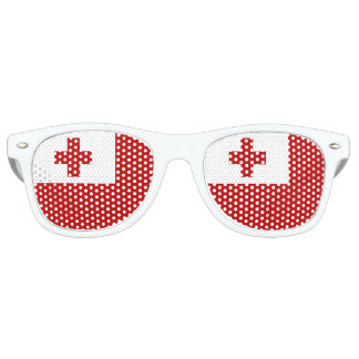 Lunettes De Fête Retro Drapeau de l'île des Tonga