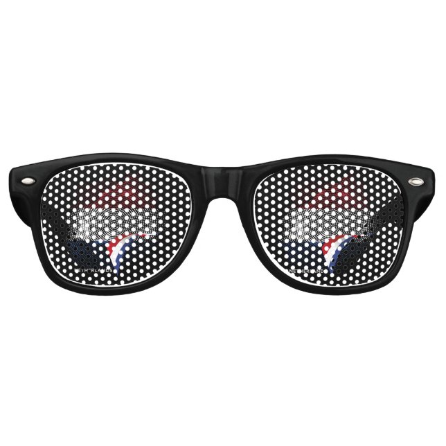 Lunettes De Fête Retro Drapeau des Pays-Bas (Devant)
