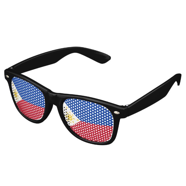 Lunettes De Fête Retro drapeau des Philippines (Angulaire)
