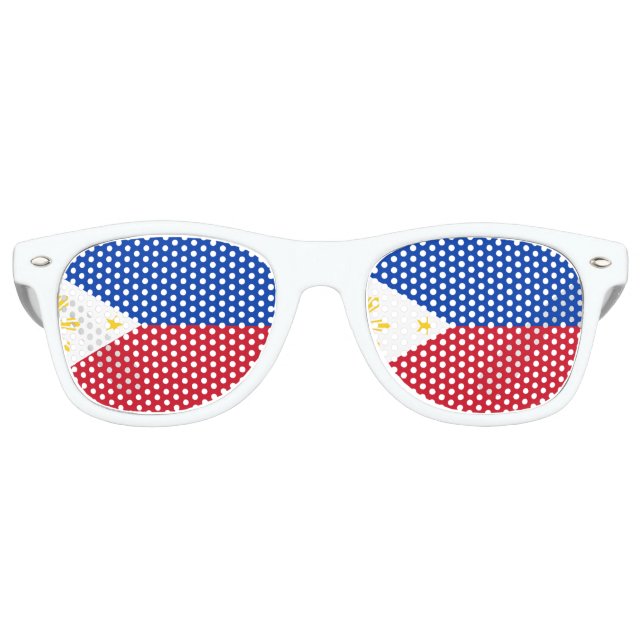 Lunettes De Fête Retro Drapeau des Philippines (Devant)