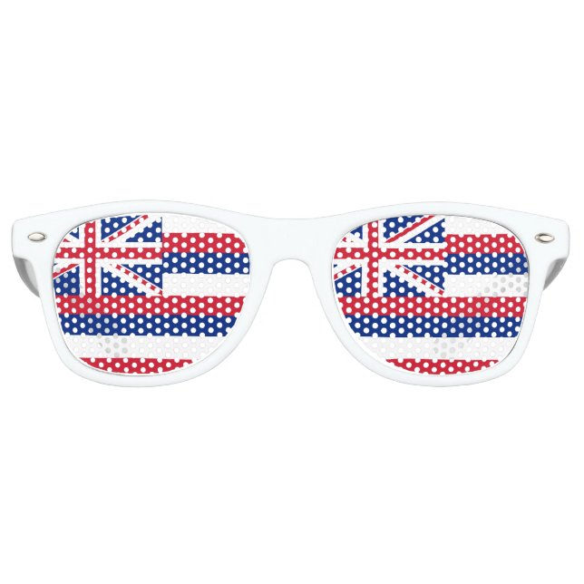 Lunettes De Fête Retro Drapeau d'Hawaï (Devant)
