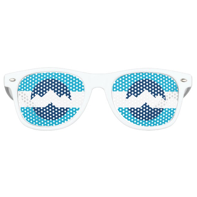 Lunettes De Fête Retro Drapeau d'Ogden, Utah (Devant)