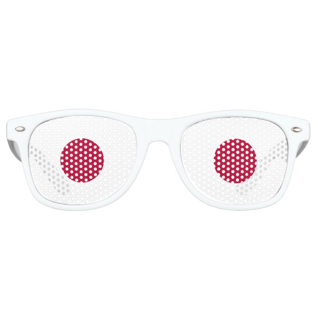 Lunettes De Fête Retro Drapeau du Japon (Devant)
