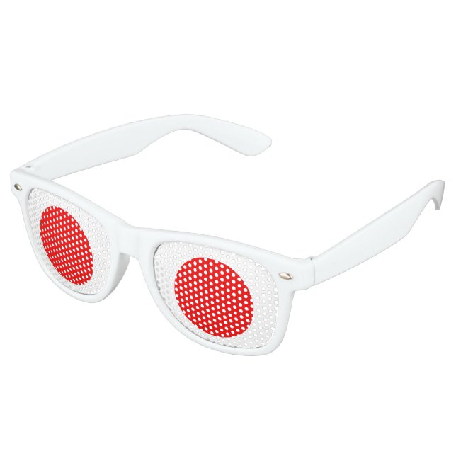 Lunettes De Fête Retro Drapeau du Japon (Angulaire)