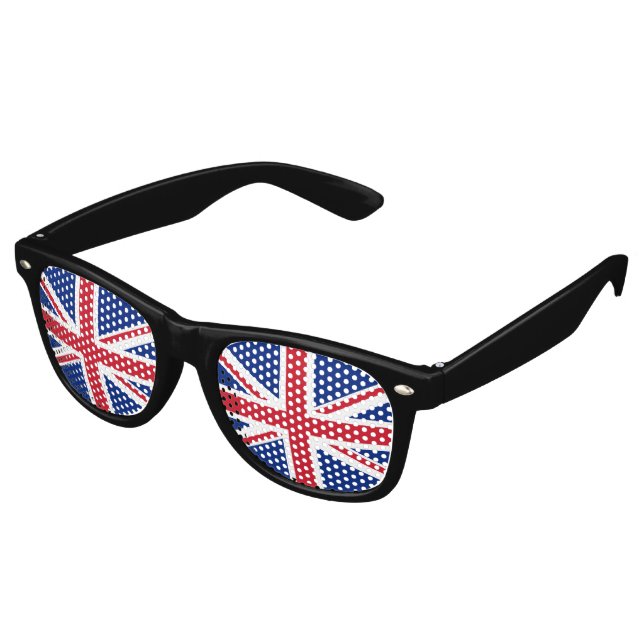 Lunettes De Fête Retro Drapeau du Royaume-Uni (Angulaire)