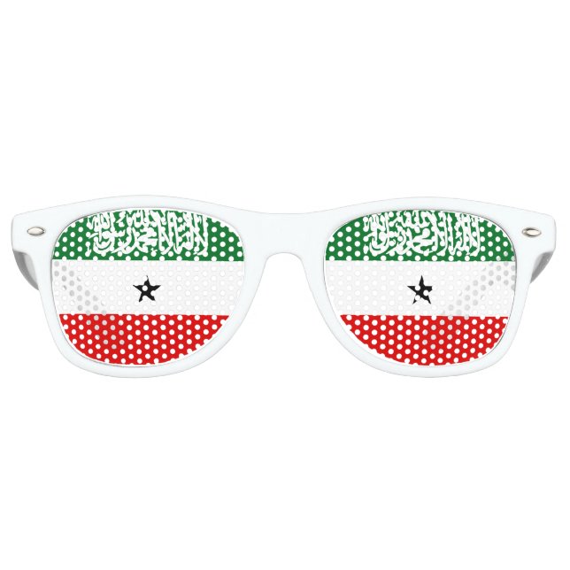 Lunettes De Fête Retro Drapeau du Somaliland (Devant)