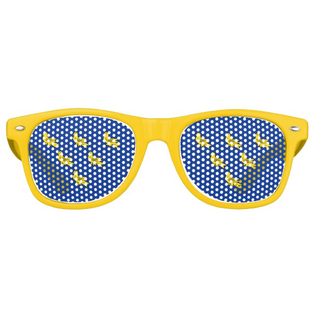 Lunettes De Fête Retro Drapeau du Sussex (Devant)