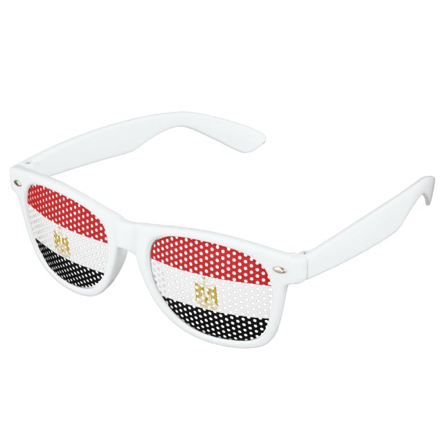 Lunettes De Fête Retro Drapeau égyptien (Angulaire)