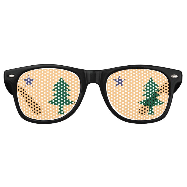 Lunettes De Fête Retro Drapeau historique du Maine (1901-1909) (Devant)