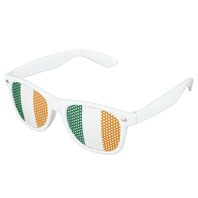 Lunettes De Fête Retro Drapeau irlandais (Angulaire)