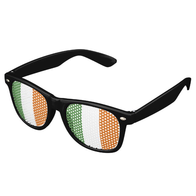 Lunettes De Fête Retro Drapeau irlandais (Angulaire)