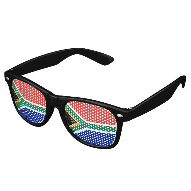 Lunettes De Fête Retro drapeau sud-africain (Angulaire)