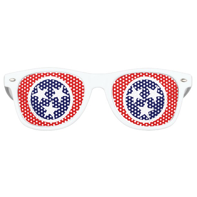 LUNETTES DE FÊTE RETRO DRAPEAU TENNESSEE (Devant)
