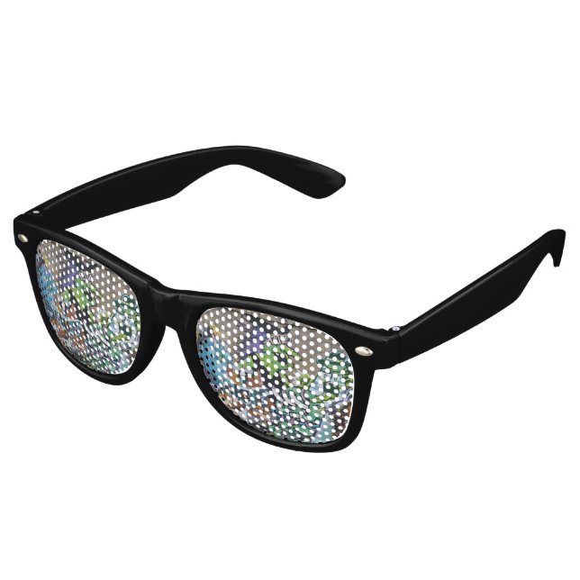 Lunettes De Fête Retro Drôle Sorcière Verte Méchante (Angulaire)