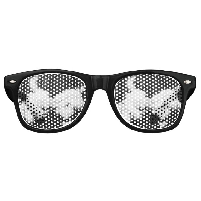 Lunettes De Fête Retro duvet (Devant)