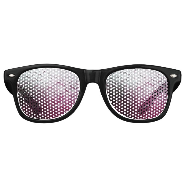 Lunettes De Fête Retro eau violette (Devant)