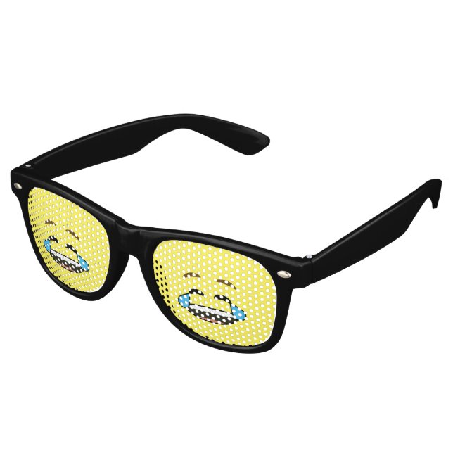 Lunettes De Fête Retro Emoji riant (Angulaire)