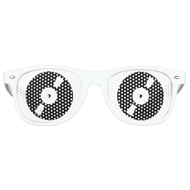 Lunettes De Fête Retro enregistrement de musique vinvinvinyle rétro (Devant)