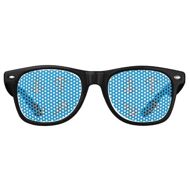 Lunettes De Fête Retro Ensemble d'Ancres pour bateaux à cartons (Devant)