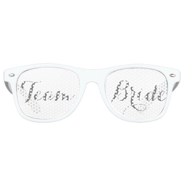 Lunettes De Fête Retro Épouse blanche (Devant)